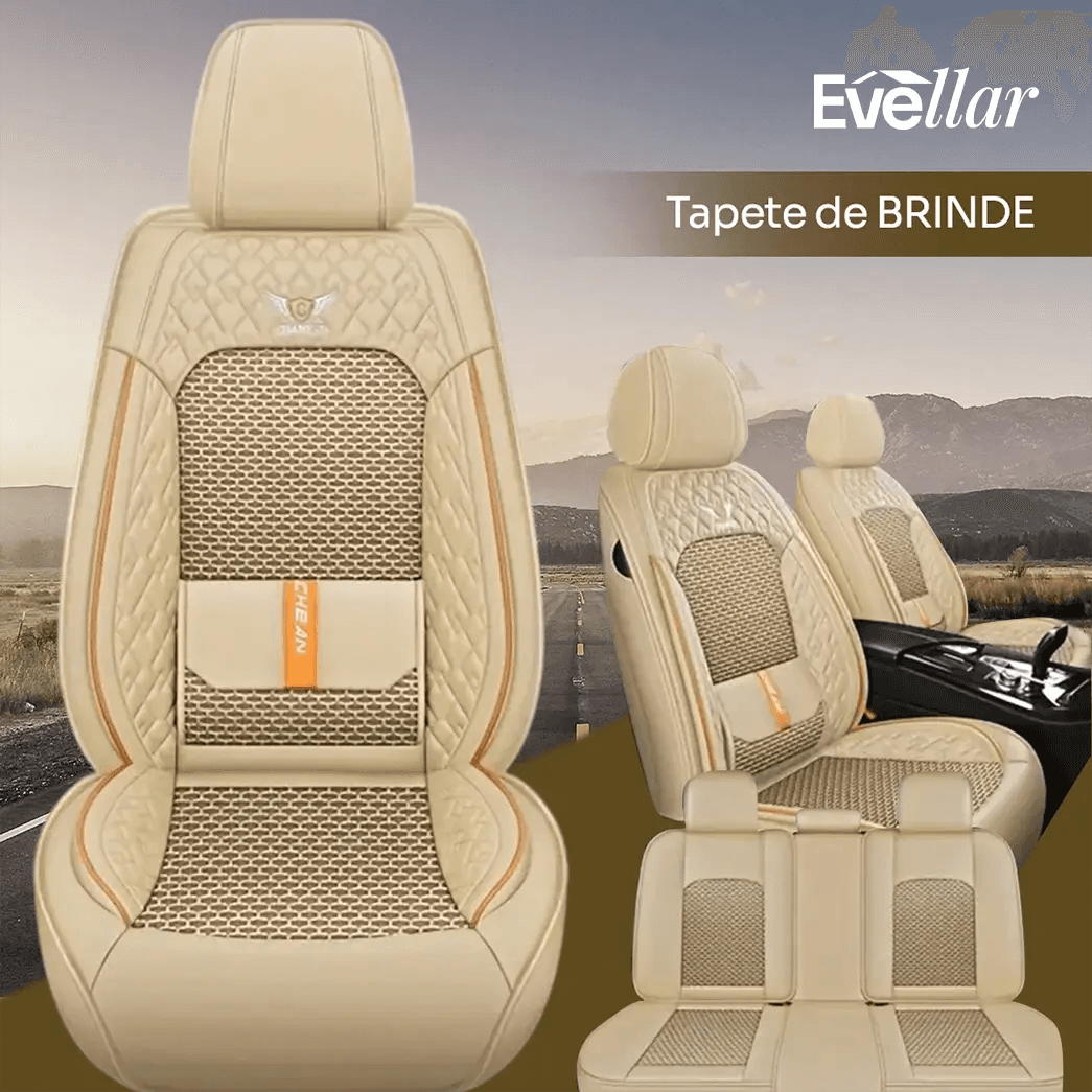 Kit Capa Banco de Carro Completo em Couro Legítimo Italian + BRINDE: Kit Tapete Completo - miniatura 12