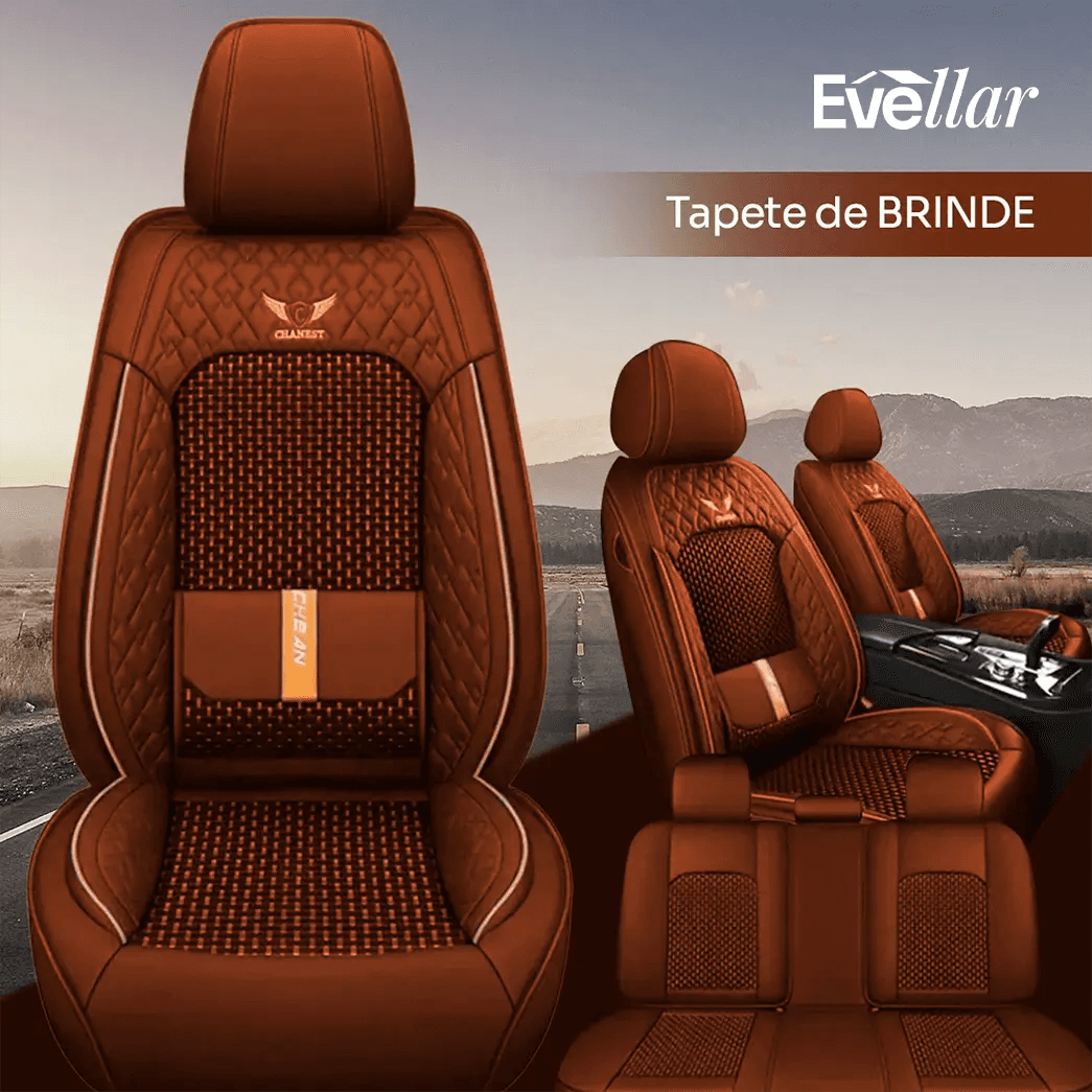 Kit Capa Banco de Carro Completo em Couro Legítimo Italian + BRINDE: Kit Tapete Completo - miniatura 13