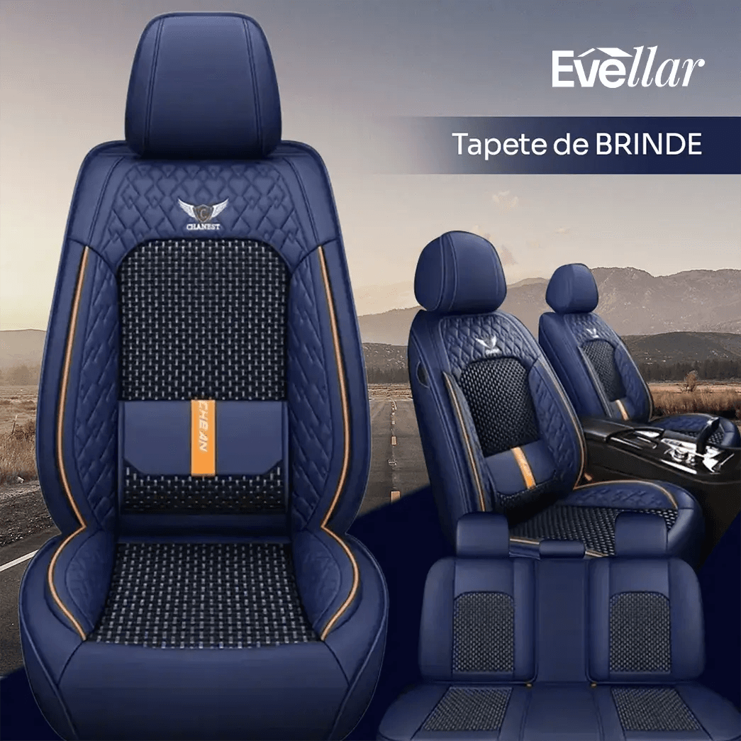 Kit Capa Banco de Carro Completo em Couro Legítimo Italian + BRINDE: Kit Tapete Completo - miniatura 9