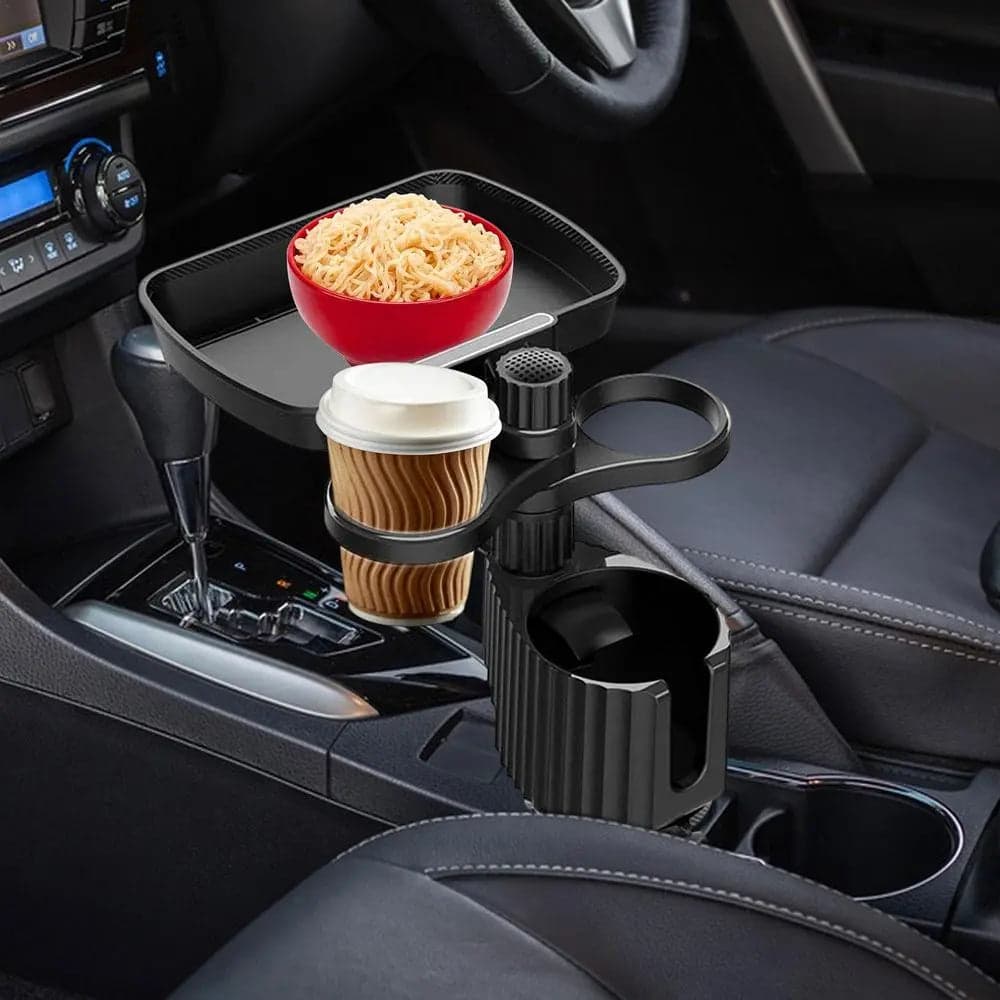 Suporte de Copo com Bandeja Ajustável para Carro - miniatura 2