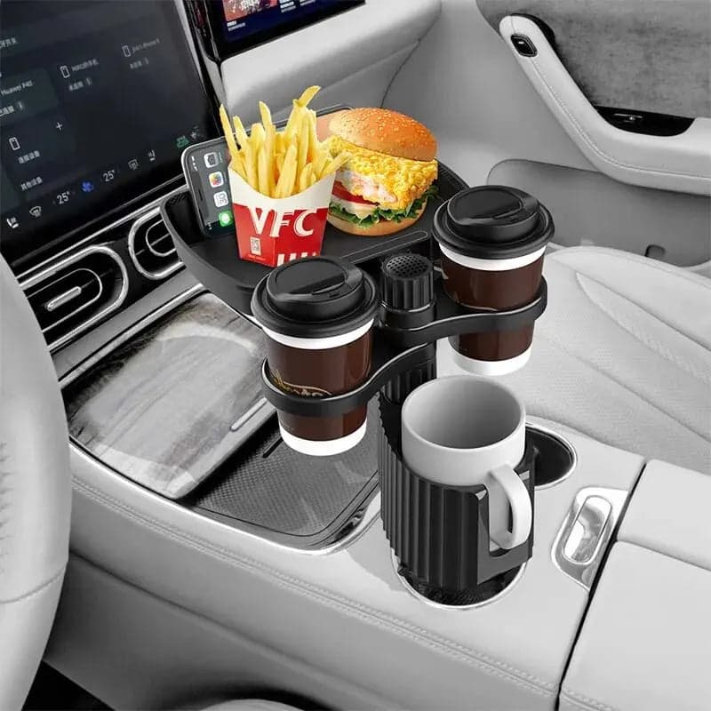 Suporte de Copo com Bandeja Ajustável para Carro - miniatura 3