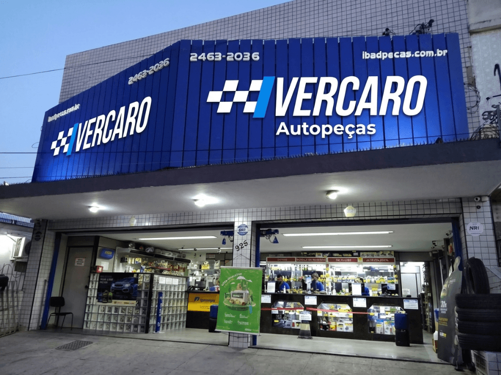 Fachada da loja física da Vercaro